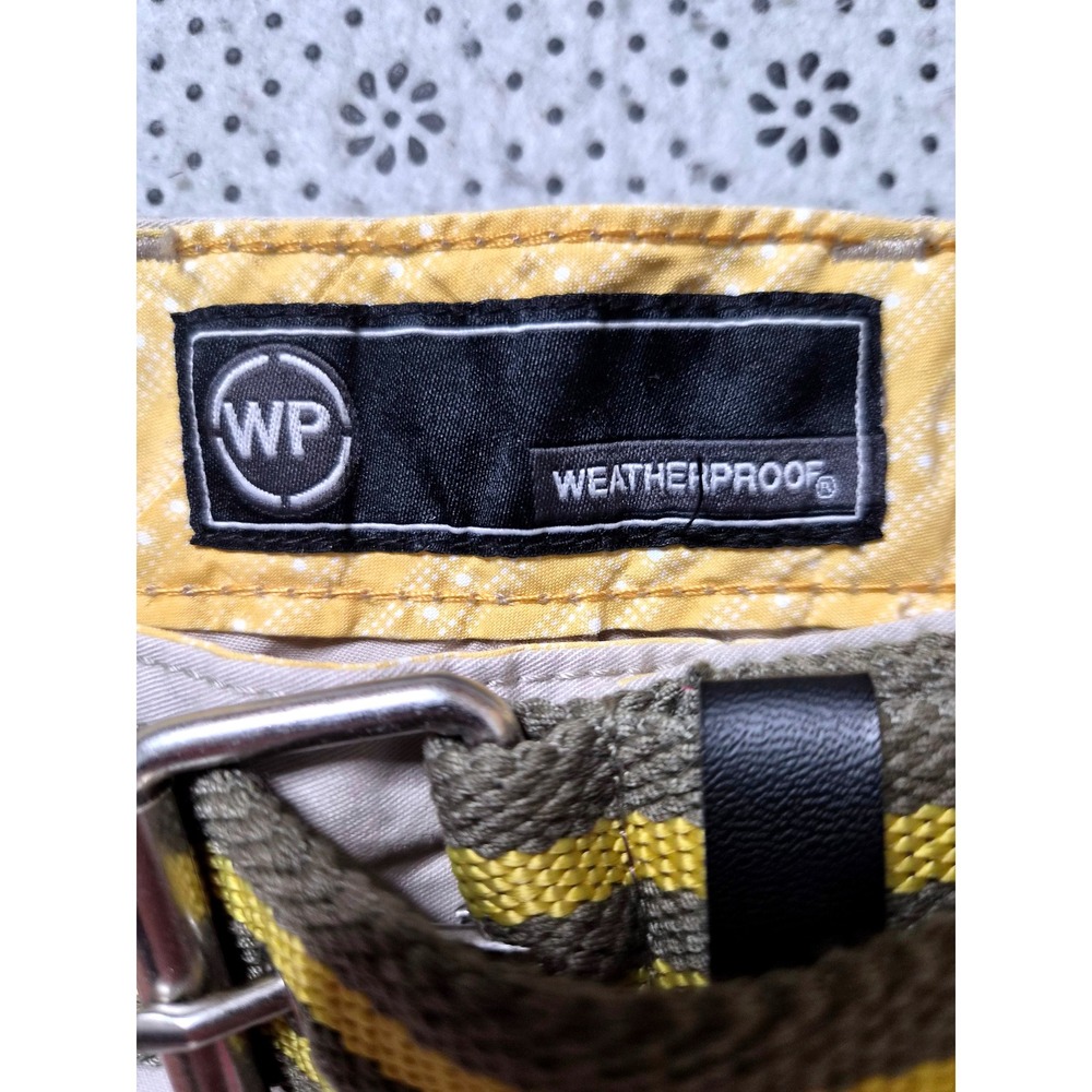 NWT Weatherproof Men Beige Casual Pant WithBelt RelaxelFit OutdoorTrousers 40x30 - Picture 3 of 9